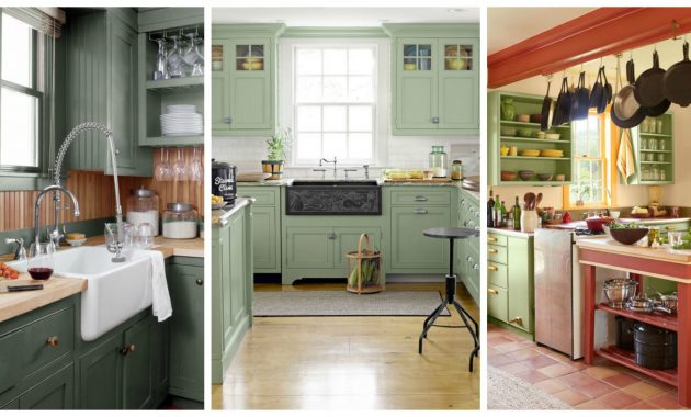 10 Green Kitchen Ideas Best Green Paint Colors For Kitchens for measurements 2400 X 1200