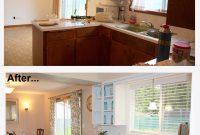 1960s Kitchen Makeover Remodel Before And After Hardwood Flooring for size 3957 X 5120