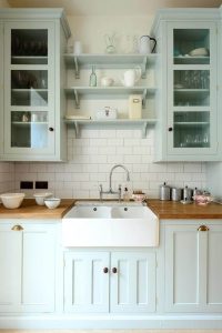 35 Best Farmhouse Kitchen Cabinet Ideas And Designs For 2018 inside size 736 X 1102