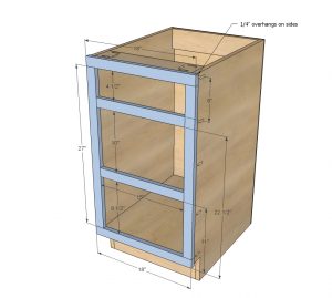 Ana White 18 Kitchen Cabinet Drawer Base Diy Projects with regard to measurements 984 X 883