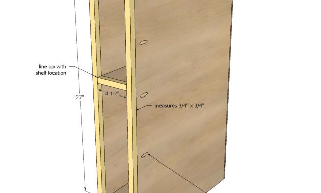 Ana White 6 Filler Tray Base Cabinet Momplex Vanilla Kitchen within size 972 X 920