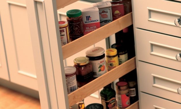 Artwood Cabinets Pull Out Spice Racks throughout measurements 736 X 1104