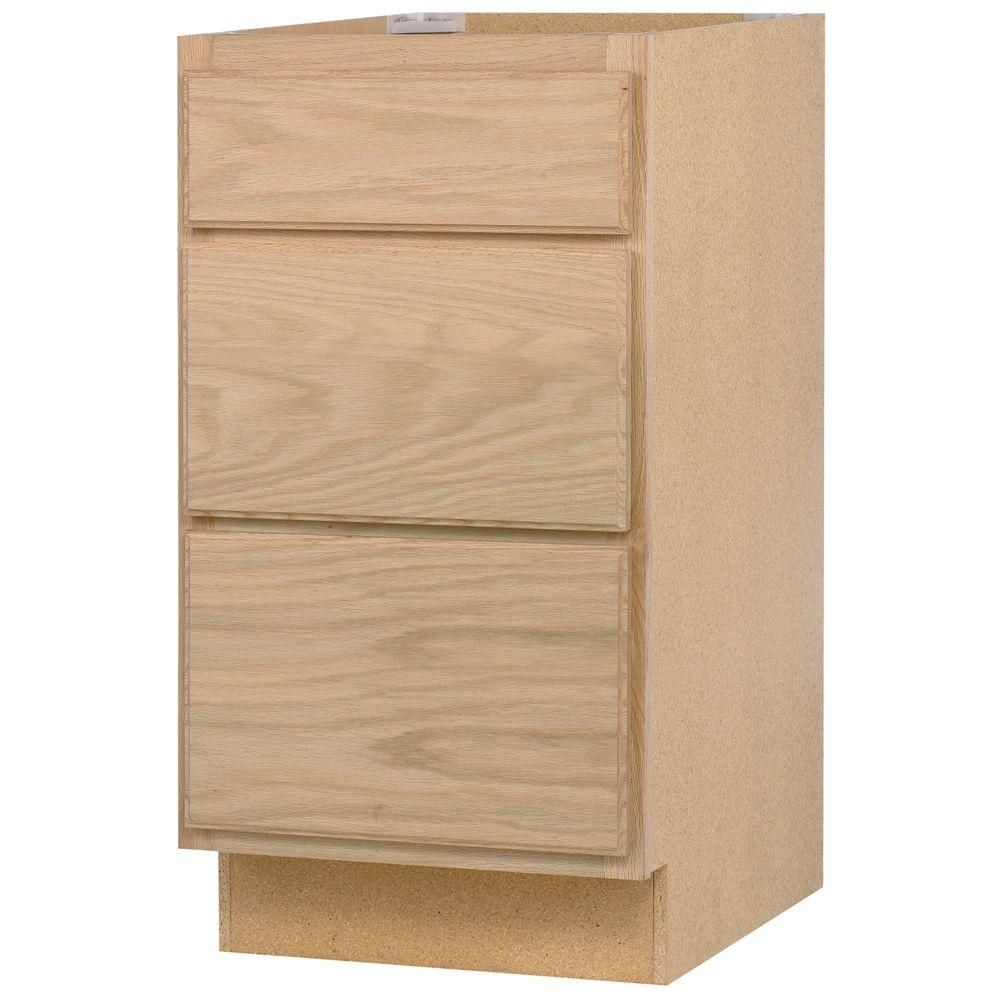 Assembled 24x345x24 In Drawer Base Kitchen Cabinet In Unfinished for sizing 1000 X 1000