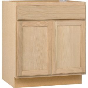 Assembled 30x345x24 In Base Kitchen Cabinet In Unfinished Oak with dimensions 1000 X 1000