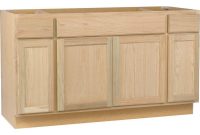 Assembled 60x345x24 In Sink Base Kitchen Cabinet In Unfinished Oak in sizing 1000 X 1000