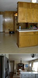 Before And After I Removed The Upper Cabinets Over The Peninsula To with regard to proportions 2600 X 5335