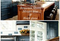 Benjamin Moore Mozart Blue With Black Glaze Done Heidi Piron for sizing 890 X 1334