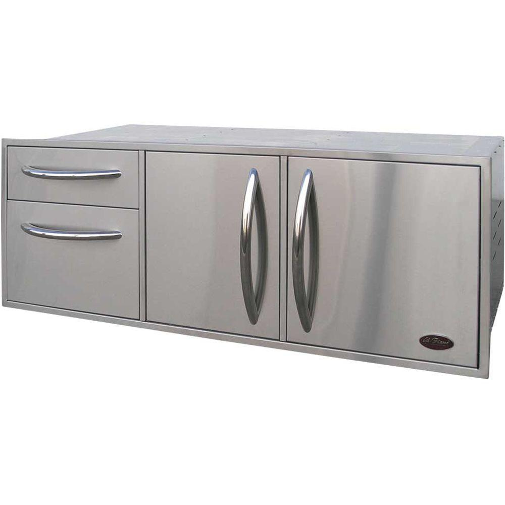 Cal Flame 525 In Wide Outdoor Kitchen Stainless Steel Complete with measurements 1000 X 1000