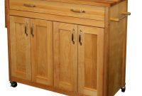 Catskill Craftsmen Natural Kitchen Cart With Drop Leaf 51538 The throughout dimensions 1000 X 1000