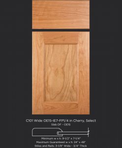 Cherry Cabinet Door With 3 18 Wide Stiles And Rails And Flat Panel in sizing 1880 X 2275