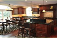 Cherry Kitchen Cabinets With Black Granite Countertops Dark Wood within proportions 1261 X 814