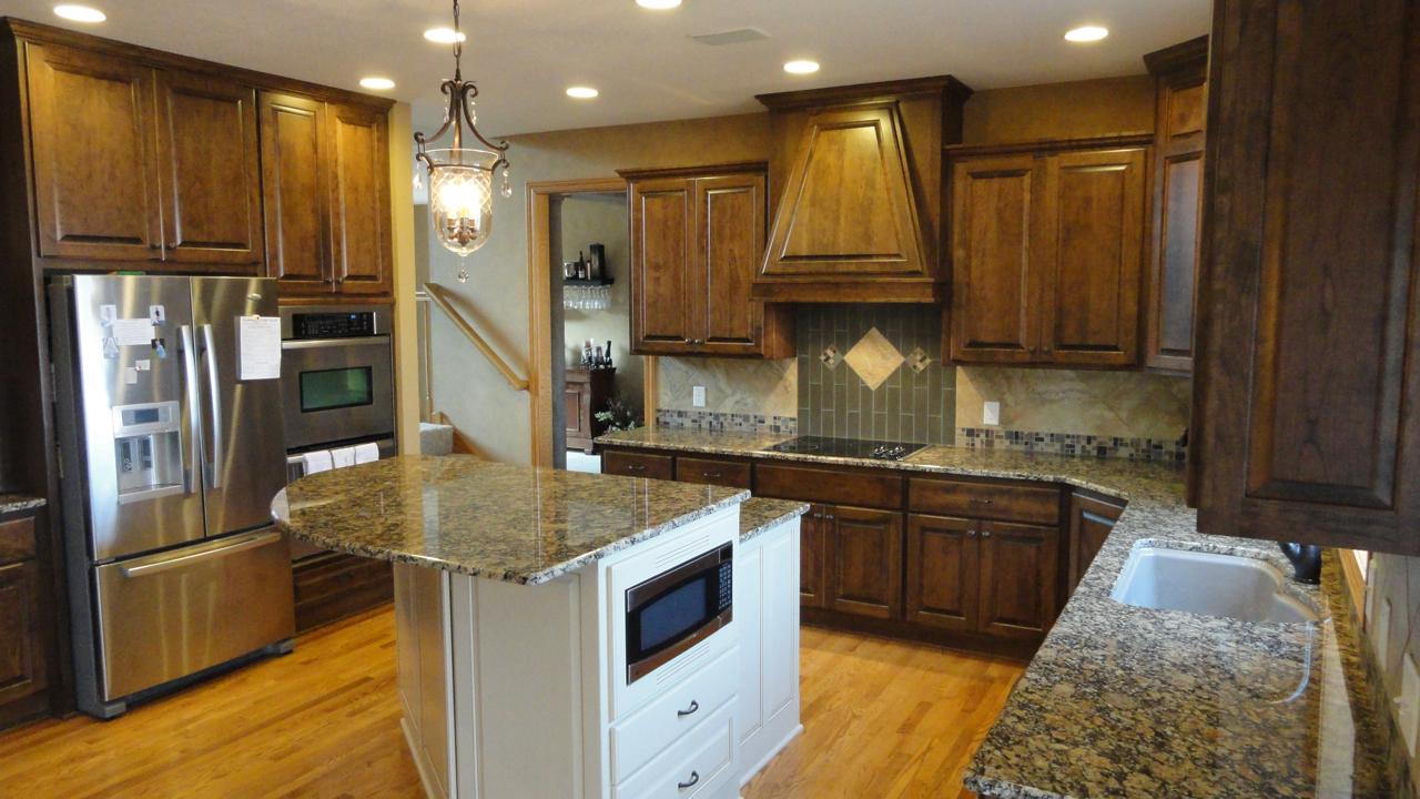 Cherry Stained Kitchen Cabinets Poplar In The Kitchen Jcarstenhomes pertaining to size 1280 X 720