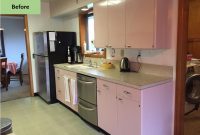 Christine Gives Her Pink 1962 Lyon Kitchen Some Retro Tlc in sizing 1027 X 770