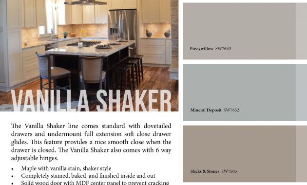 Color Palette To Go With Our Vanilla Shaker Kitchen Cabinet Line regarding dimensions 2292 X 2292