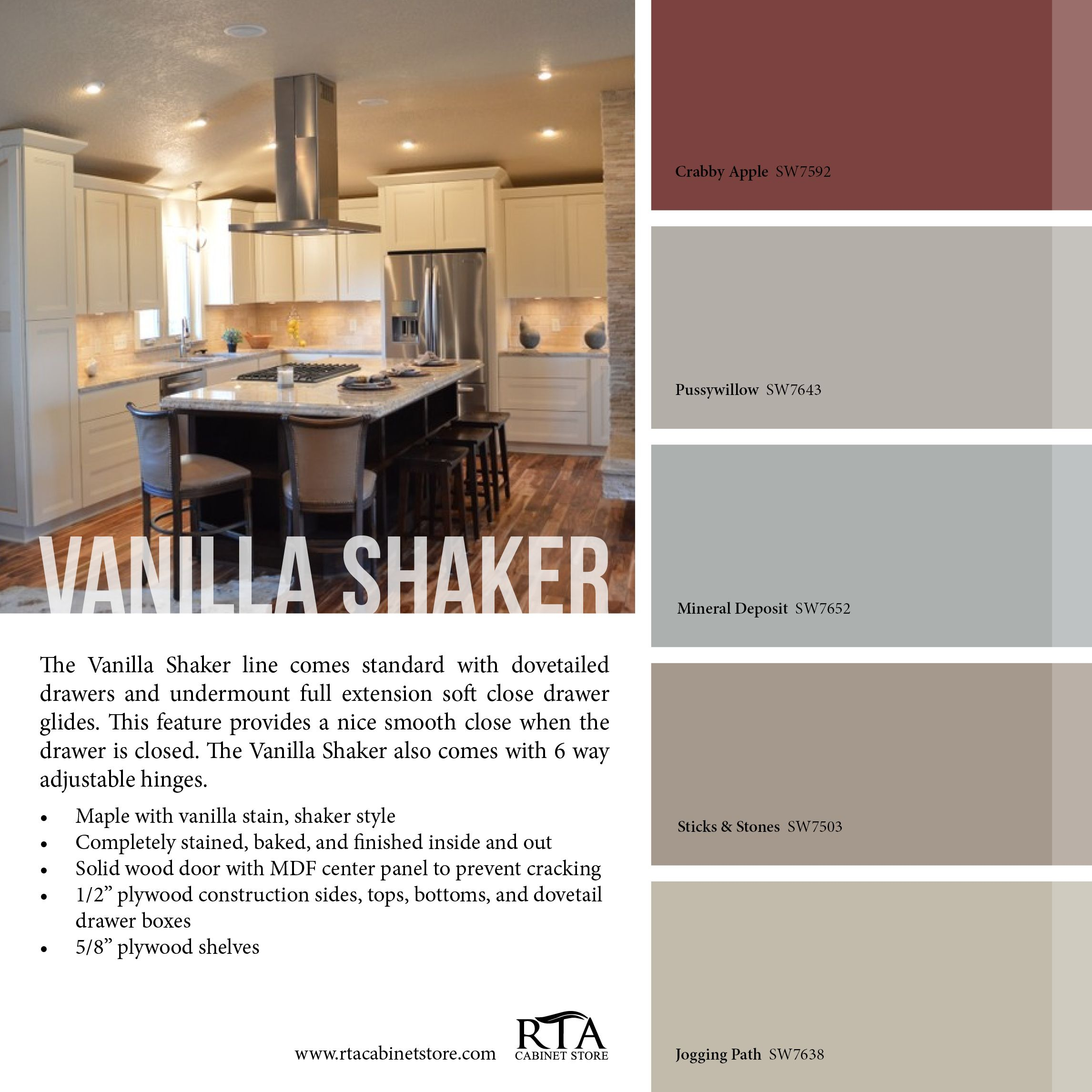 Color Palette To Go With Our Vanilla Shaker Kitchen Cabinet Line regarding dimensions 2292 X 2292