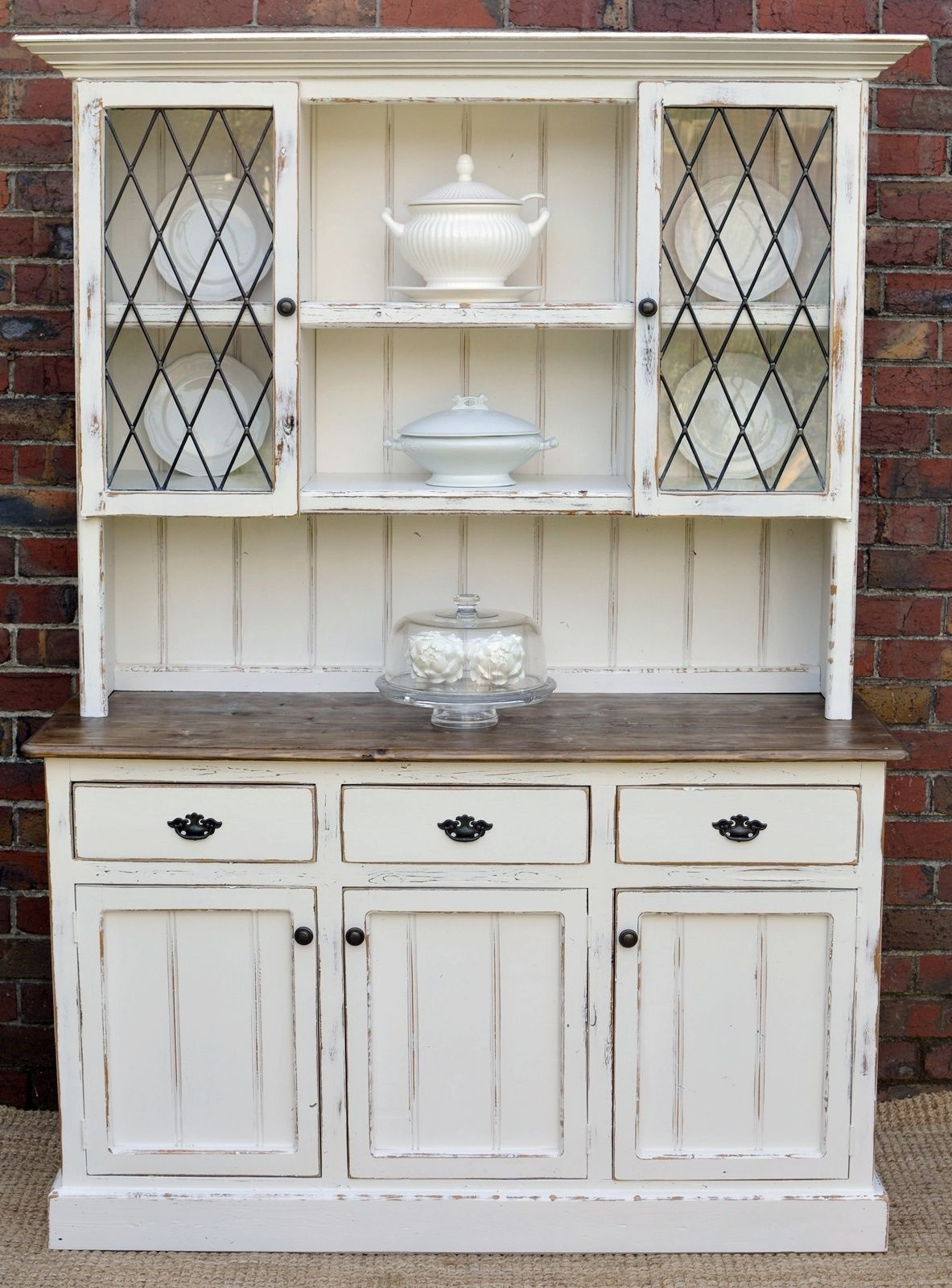 Country Farmhouse French Provincial Buffet And Hutch Sideboard inside proportions 1183 X 1600