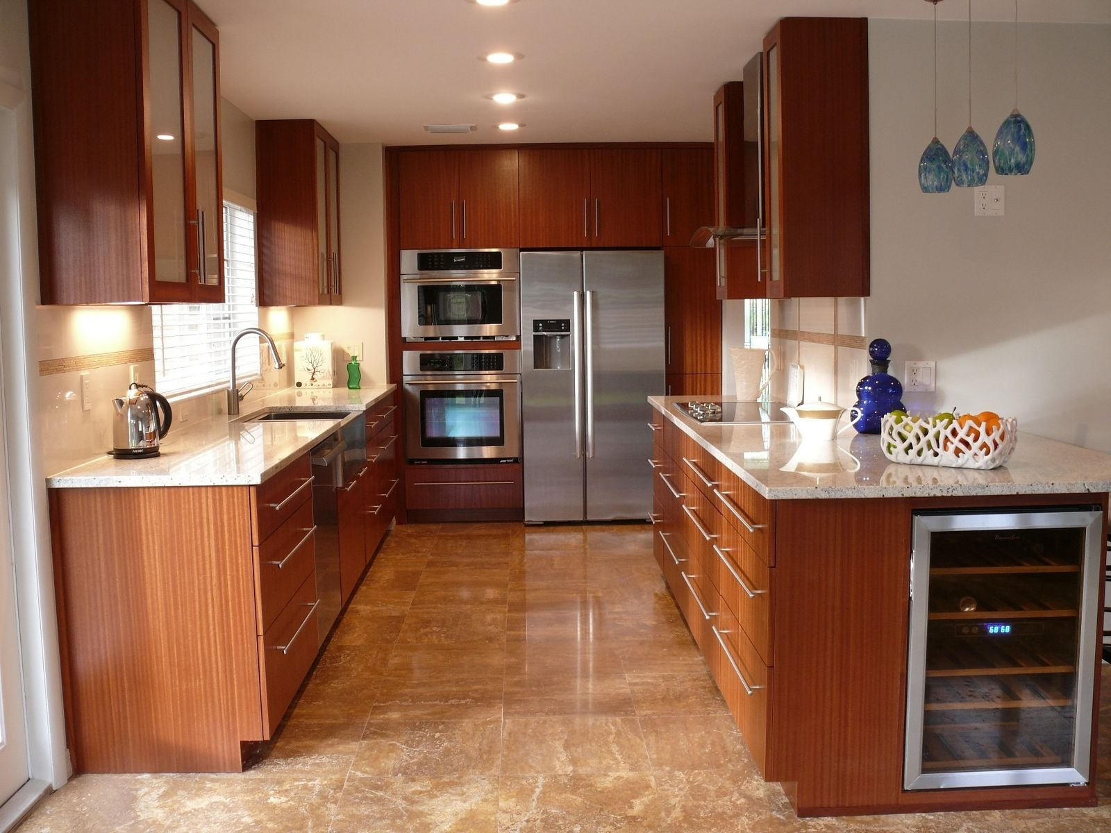 Custom Modern Mahogany Kitchen Cabinets Natural Mystic Woodwork regarding size 1600 X 1200