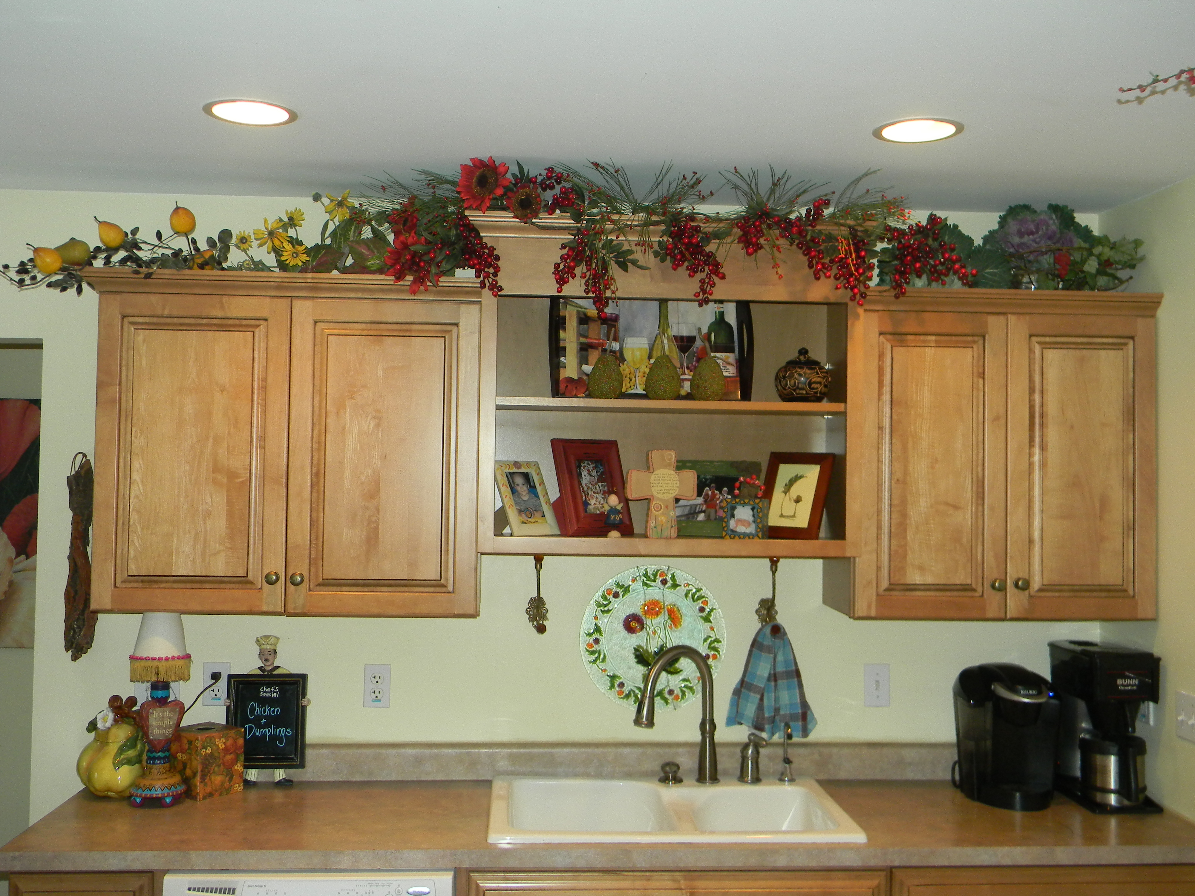 Decorating Above Kitchen Cabinets Before And After Pictures And in measurements 4000 X 3000