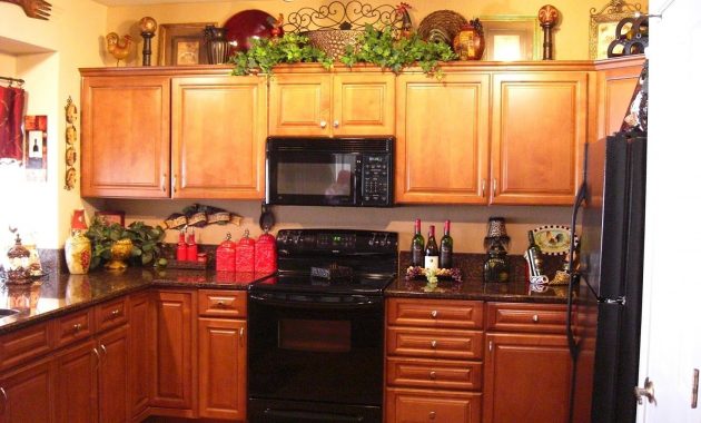 Decorating Above Kitchen Cabinets Tuscany Heres A Closer Look At inside dimensions 1600 X 1200