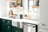 Denver Tudor Reveal D W E L L I N G Kitchen Green Kitchen within sizing 1000 X 1500