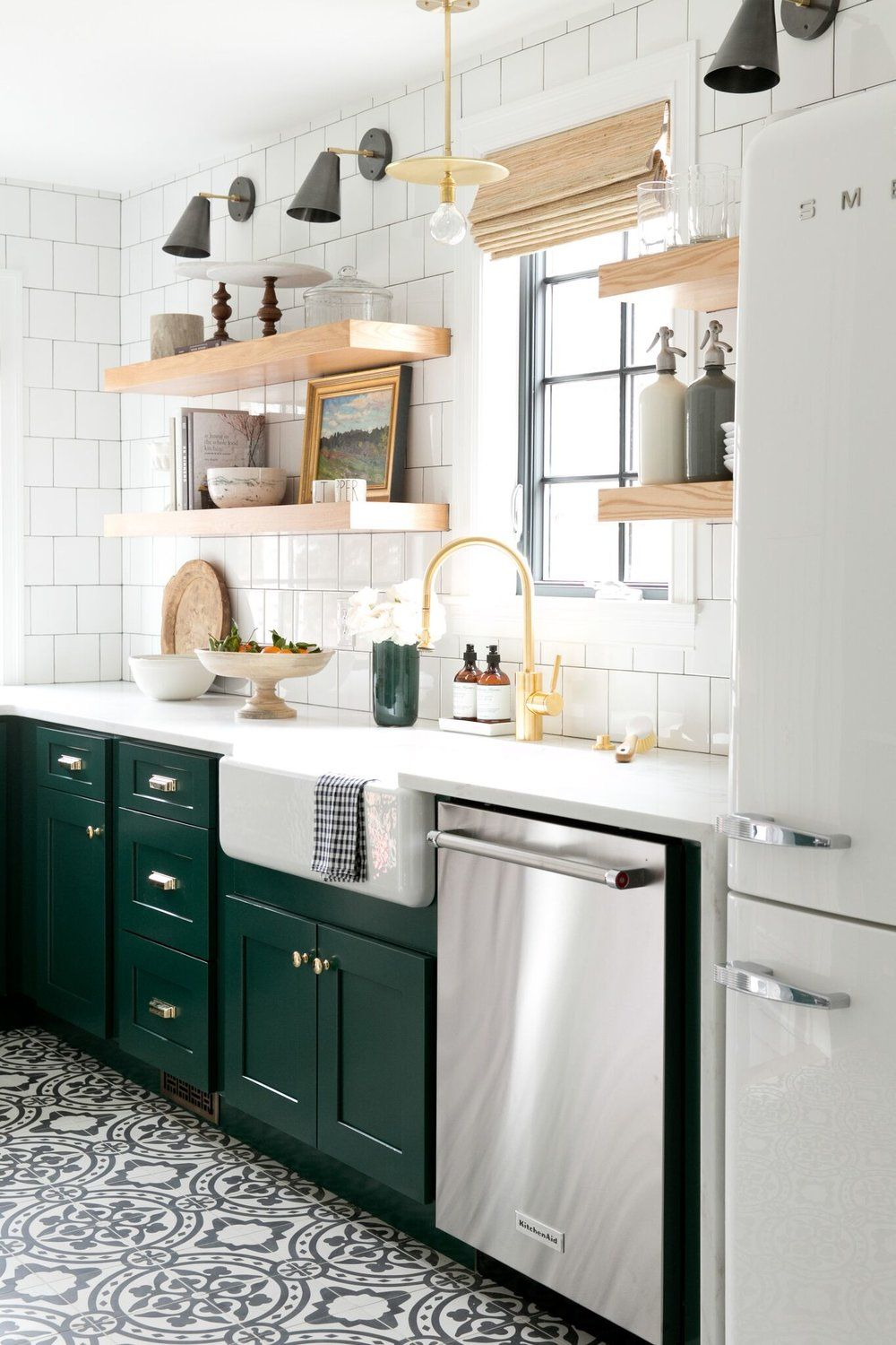 Denver Tudor Reveal D W E L L I N G Kitchen Green Kitchen within sizing 1000 X 1500