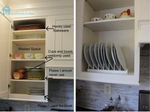 Diy Inside Cabinet Plate Rack Remodelando La Casa with size 1600 X 1194