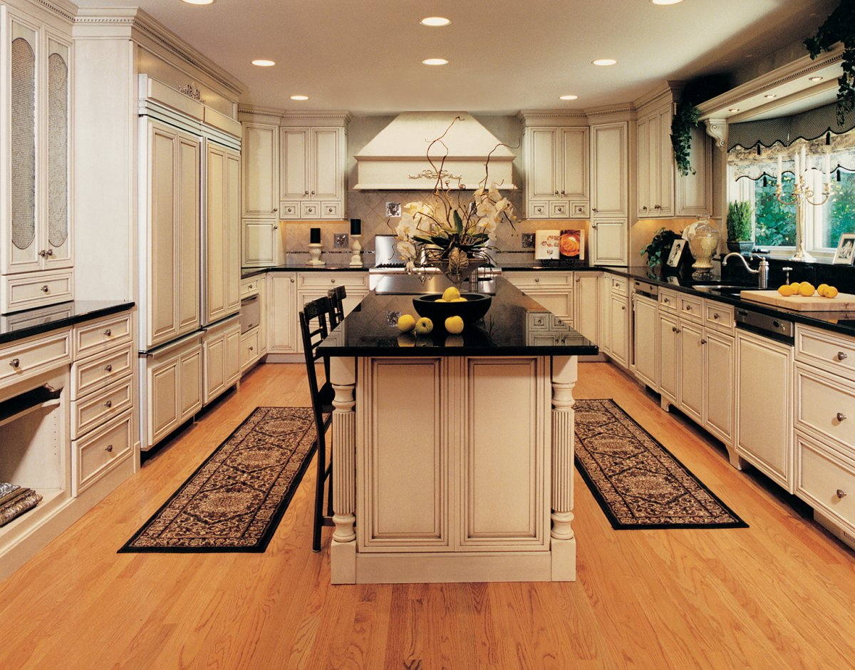 Elegant Kitchen Ideas With Wooden Beige Kitchen Maid Cabinet Black throughout dimensions 1200 X 940