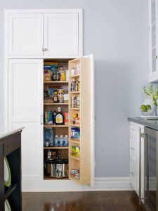 Furniture Pantry Cabinet For Kitchen Built In White Kitchen with regard to proportions 1049 X 1397