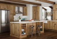 Hampton Wall Kitchen Cabinets In Natural Hickory Kitchen The intended for measurements 1920 X 1080