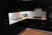 High Gloss Black Kitchen Conbudesign Cabinets Drawers Dressers with regard to sizing 3648 X 2736