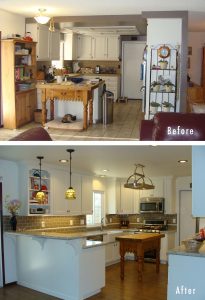 Home Remodel Before And After This Kitchen Remodel Was Completed in size 2160 X 3164