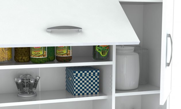 Inval Modern Laricina White Kitchen Storage Cabinet Walmart regarding sizing 2500 X 2300