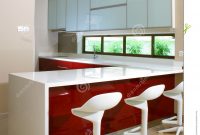 Kitchen And Bar Counter Stock Image Image Of Glass Contemporary with regard to size 1083 X 1300