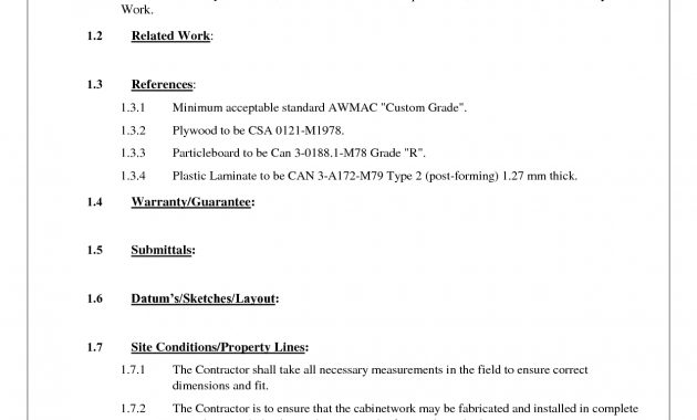 Kitchen Cabinet Contract Template Kitchen Cabinet for size 1275 X 1650