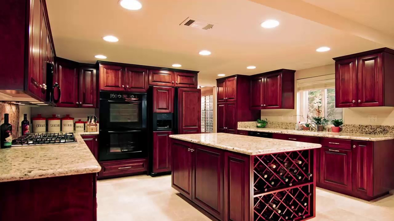 Kitchen Colors With Cherry Cabinets intended for sizing 1280 X 720