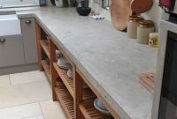 Large Bespoke Polished Concrete Worktop Cast In Situ With No Joins regarding sizing 768 X 1152