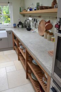 Large Bespoke Polished Concrete Worktop Cast In Situ With No Joins regarding sizing 768 X 1152