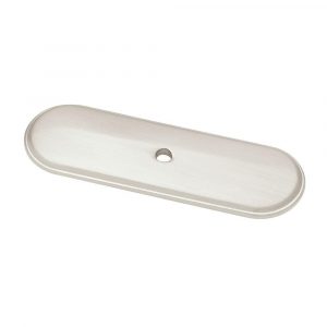 Liberty 3 In Satin Nickel Raised Oval Cabinet Knob Backplate intended for sizing 1000 X 1000