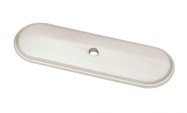 Liberty 3 In Satin Nickel Raised Oval Cabinet Knob Backplate intended for sizing 1000 X 1000