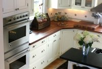 Light Floor White Cabinets Dark Wood Countertops Custom American pertaining to measurements 736 X 1108