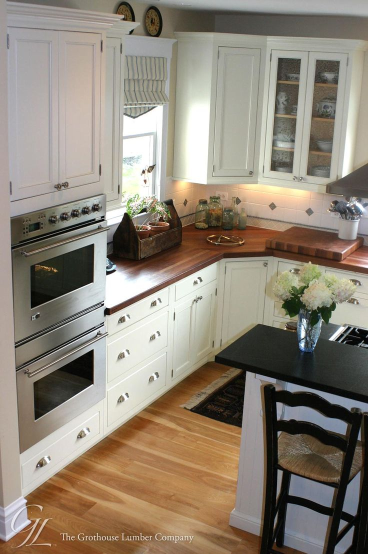 Light Floor White Cabinets Dark Wood Countertops Custom American pertaining to measurements 736 X 1108