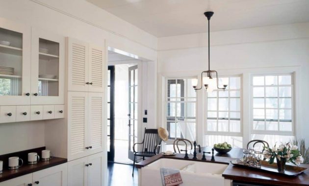 Louvered Cabinet Doors In The Kitchen In White Color With Apron Sink throughout measurements 1024 X 831