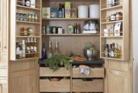 Nfc Oak Kitchen Larder Storage Cabinet Unit W Drawers Racking Rrp inside proportions 800 X 1100