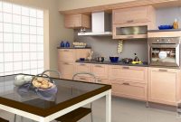 Peach Color Interiorkitchen Kitchen Cabinets Kitchen Cabinet in dimensions 1366 X 768