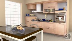 Peach Color Interiorkitchen Kitchen Cabinets Kitchen Cabinet in dimensions 1366 X 768