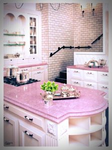 Pink Kitchen Done Right Pretty In Pink Pink Kitchen Home intended for measurements 1367 X 1841