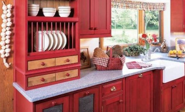 Red Kitchen Cabinet Paint Colors Perfect Kitchen Cabinet Paint regarding proportions 1000 X 1276