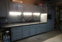 Refurbished Kitchen Cabinets For The Ultimate Work Bench Garage in sizing 3264 X 2448