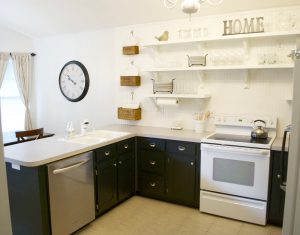 Remodelaholic Kitchen Remodel Removing Upper Cabinets For Shelving throughout sizing 1600 X 1252