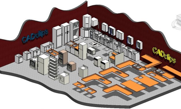 Revit Rocks All Revit 2012 Kitchen Families for dimensions 1264 X 648